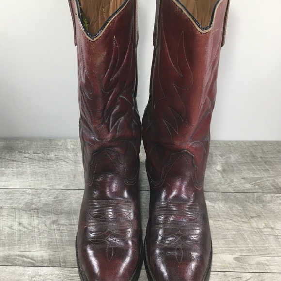 Vintage Chippewa Men’s Leather Wellington Western Cowboy Biker Soft Toe Boots 9 - Picture 4 of 11